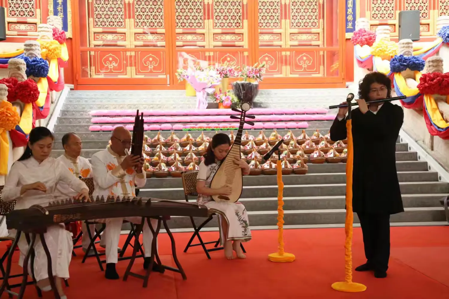 张卓然笛子曲目《陕西巷》，北京灵光寺演出圆满成功！